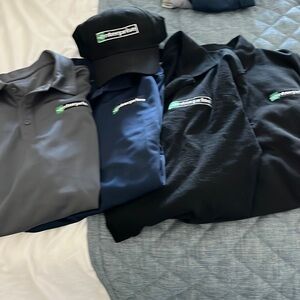 4.  Enterprise work polos and hat